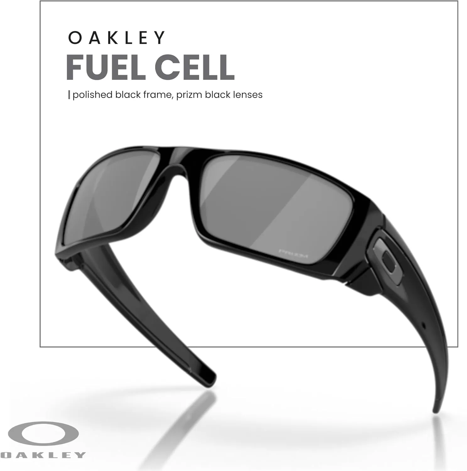 Oakley Fuel Cell OO9096 Rectangular Sunglasses For Men   BUNDLE Leash   BUNDLE with Designer iWear Eyewear Kit