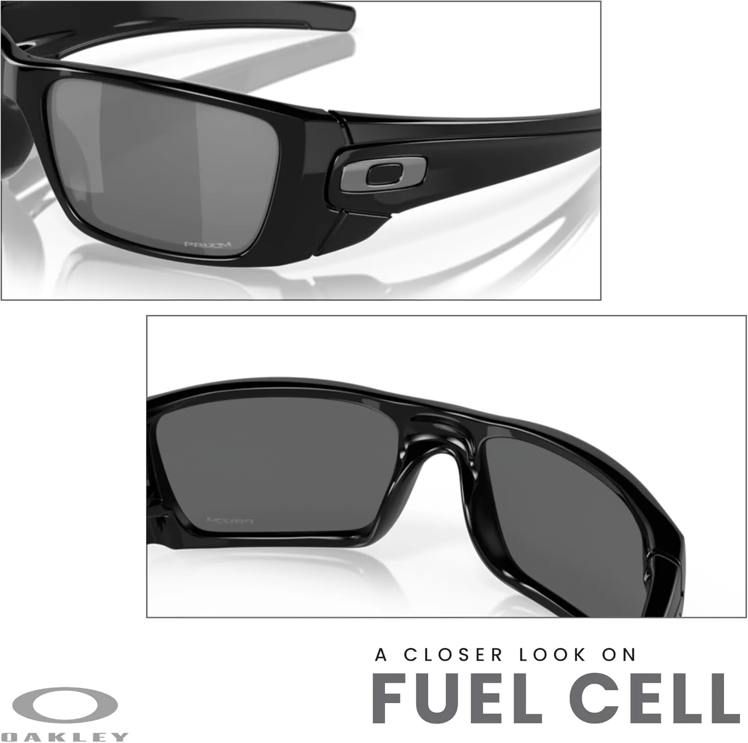 Oakley Fuel Cell OO9096 Rectangular Sunglasses For Men   BUNDLE Leash   BUNDLE with Designer iWear Eyewear Kit