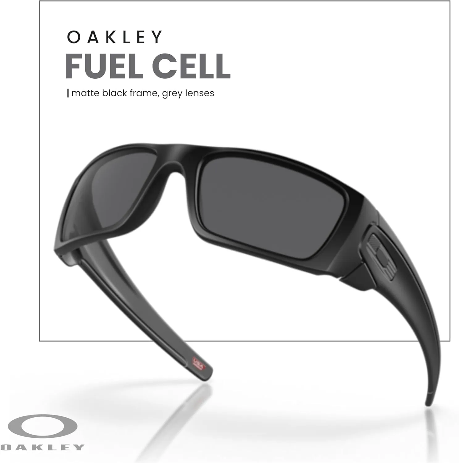 Oakley Fuel Cell OO9096 Rectangular Sunglasses For Men   BUNDLE Leash   BUNDLE with Designer iWear Eyewear Kit