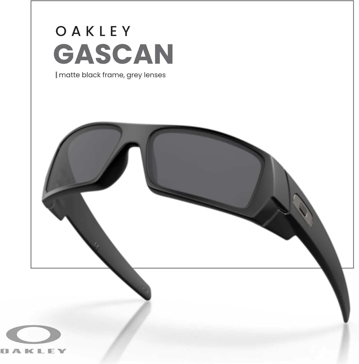 Oakley Gascan OO9014 Rectangular Sunglasses For Men   BUNDLE Leash   BUNDLE with Designer iWear Care Kit