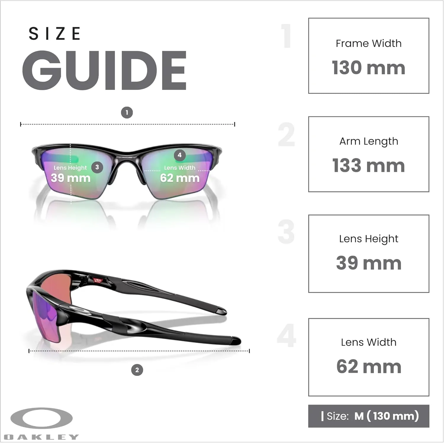 Oakley Half Jacket 2.0 XL OO9154 Rectangular Sunglasses For Men   BUNDLE Leash   Designer iWear Care Kit