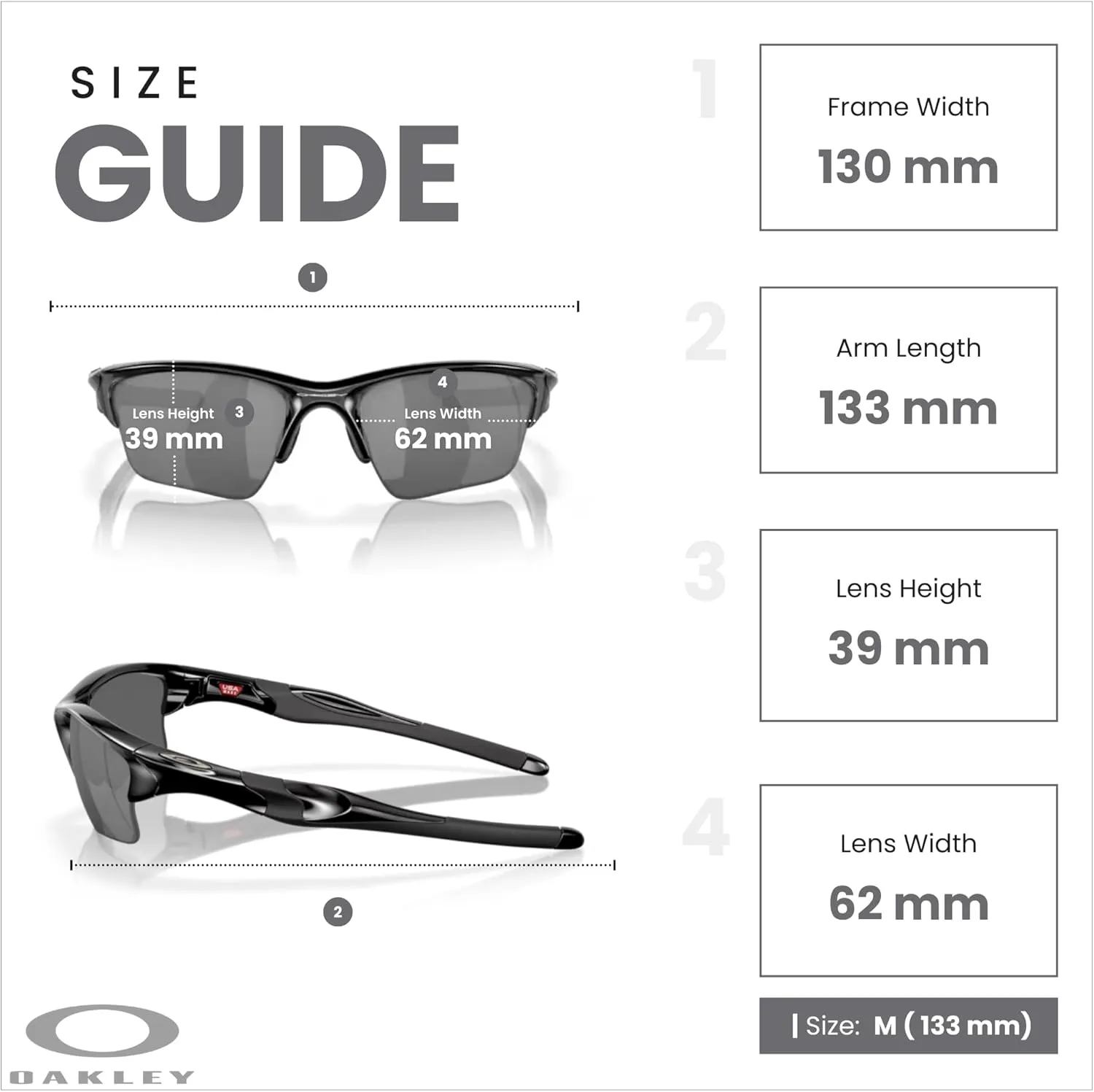 Oakley Half Jacket 2.0 XL OO9154 Rectangular Sunglasses For Men   BUNDLE Leash   Designer iWear Care Kit