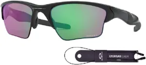 Oakley Half Jacket 2.0 XL OO9154 Rectangular Sunglasses For Men   BUNDLE Leash   Designer iWear Care Kit