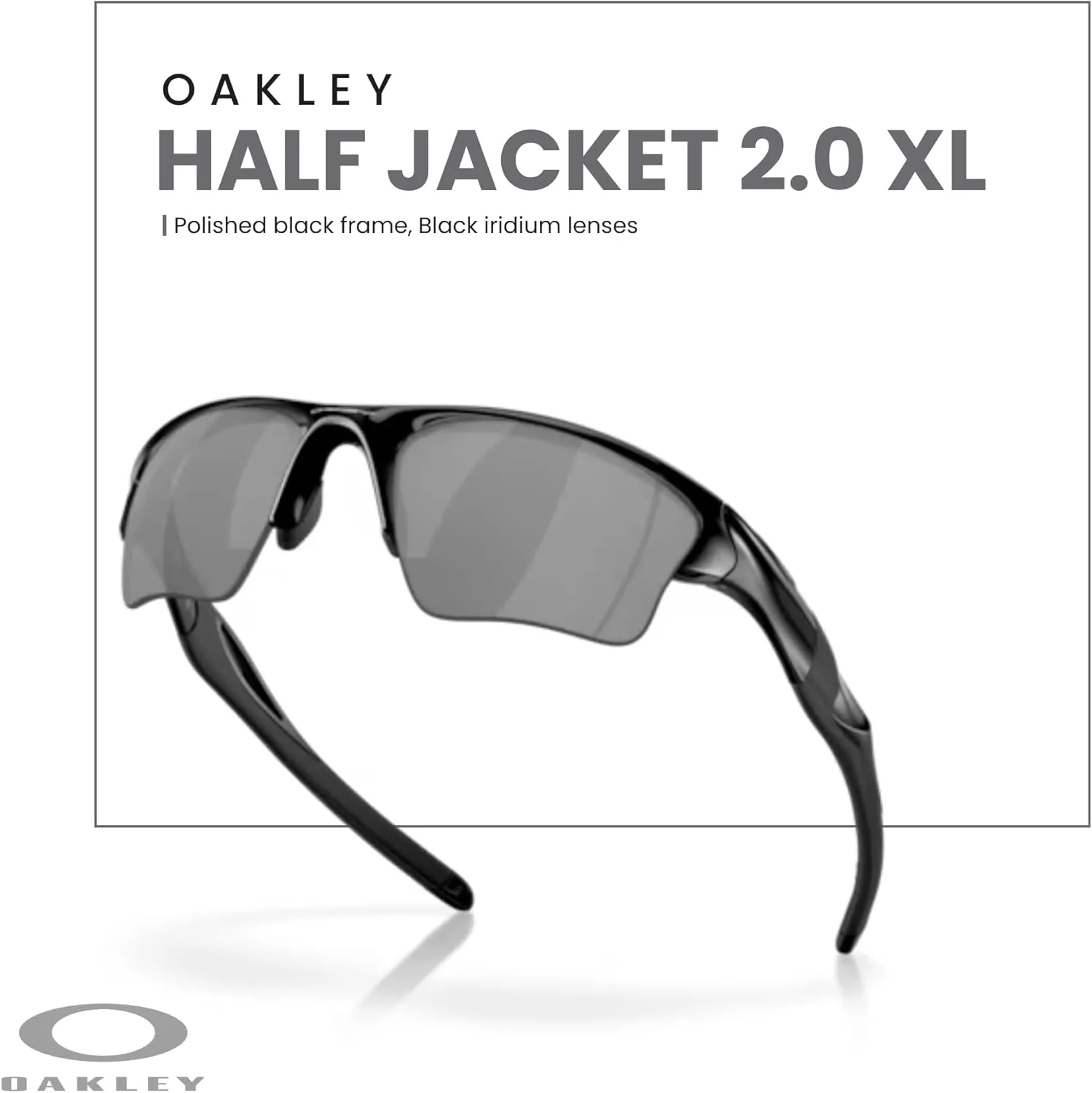 Oakley Half Jacket 2.0 XL OO9154 Rectangular Sunglasses For Men   BUNDLE Leash   Designer iWear Care Kit