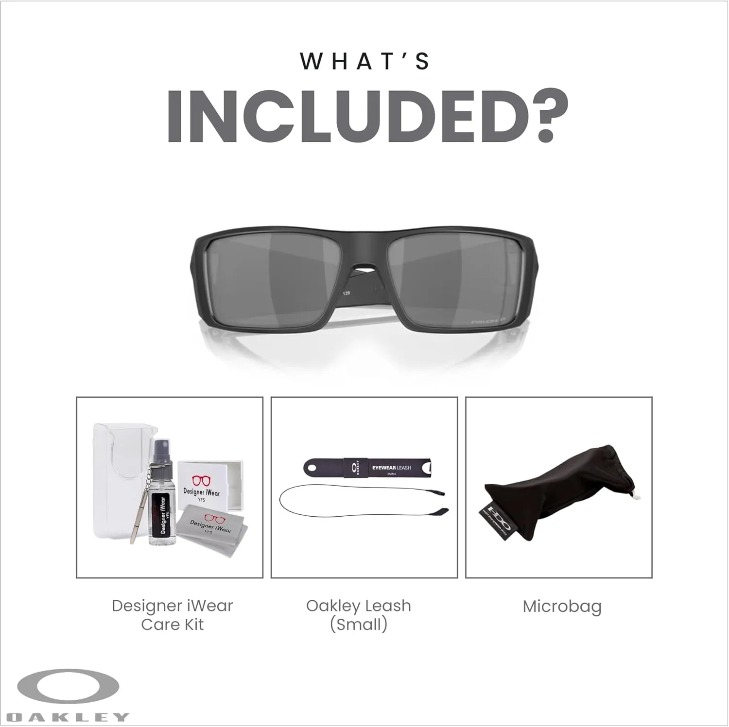 Oakley Heliostat OO9231 Rectangular Sunglasses for Men   BUNDLE Accessory Leash   Designer iWear Kit