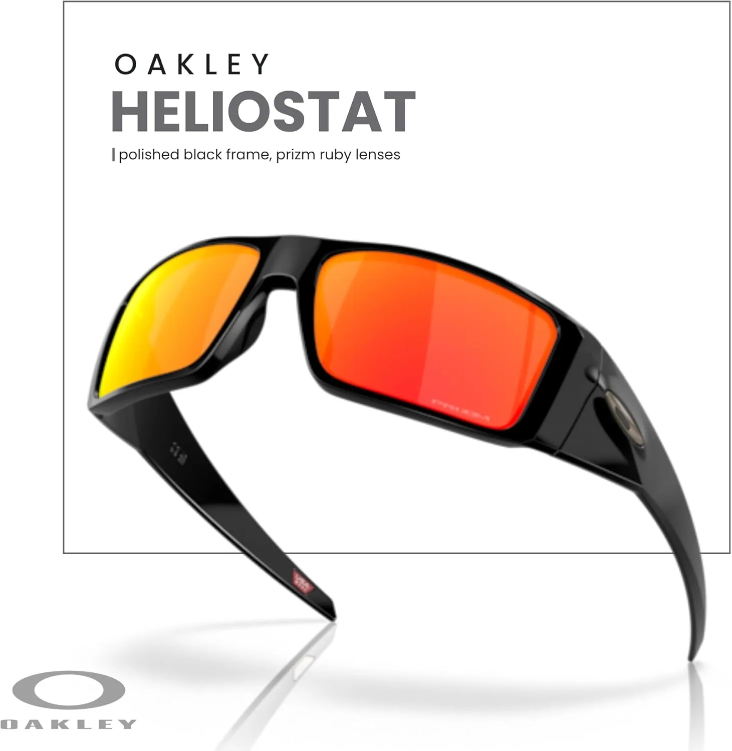 Oakley Heliostat OO9231 Rectangular Sunglasses for Men   BUNDLE Accessory Leash   Designer iWear Kit