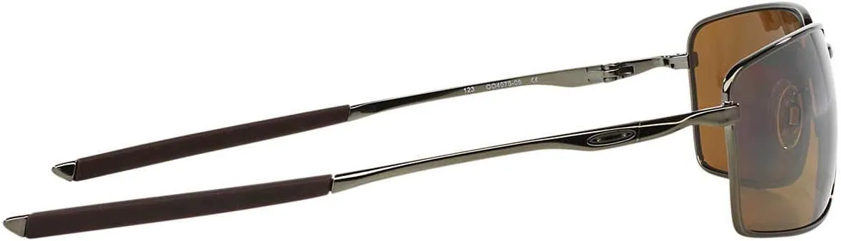 Oakley Men's OO4075 Square Wire Rectangular Metal Sunglasses