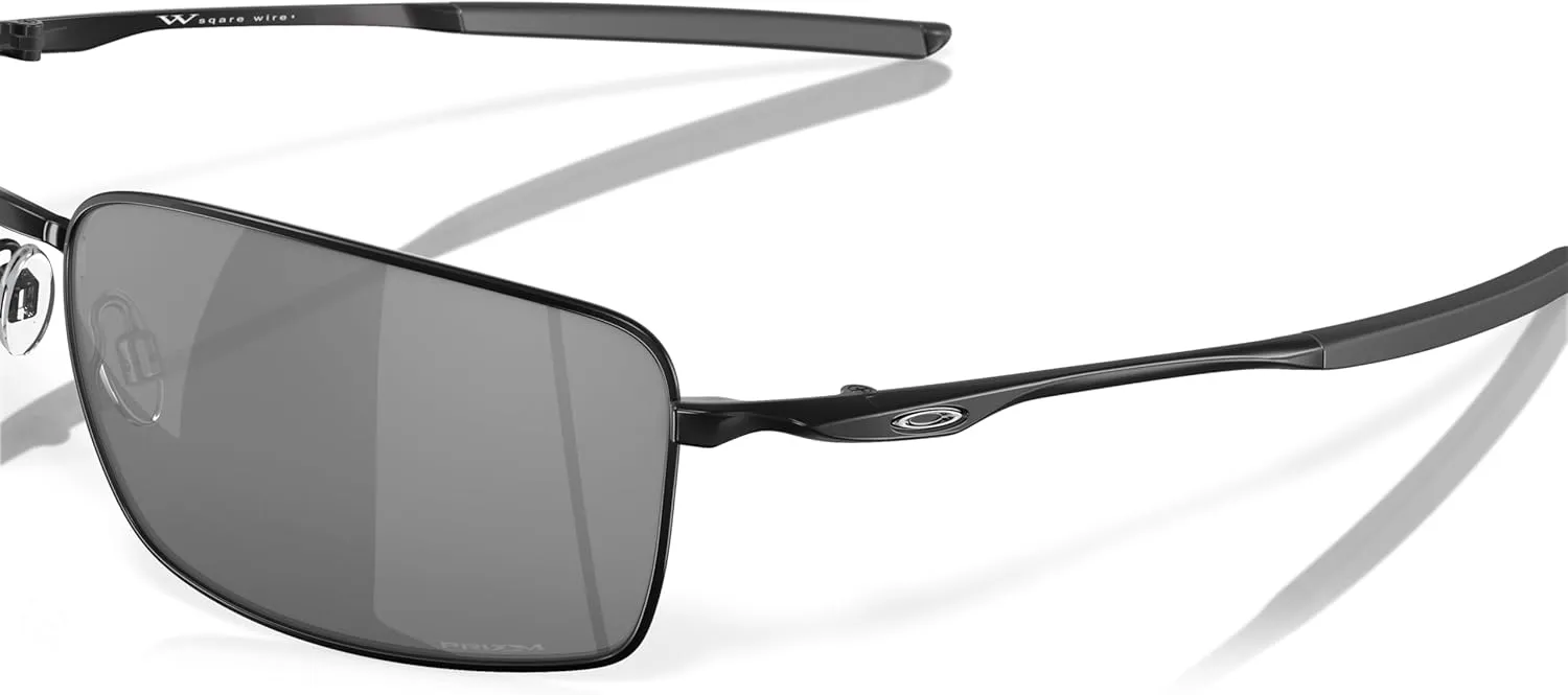 Oakley Men's OO4075 Square Wire Rectangular Metal Sunglasses