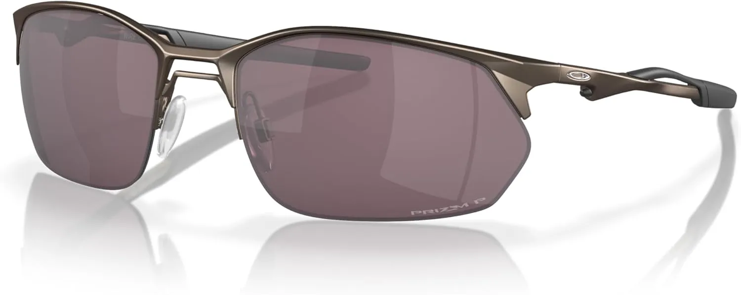 Oakley Men's Oo4145 Wire Tap 2.0 Rectangular Sunglasses