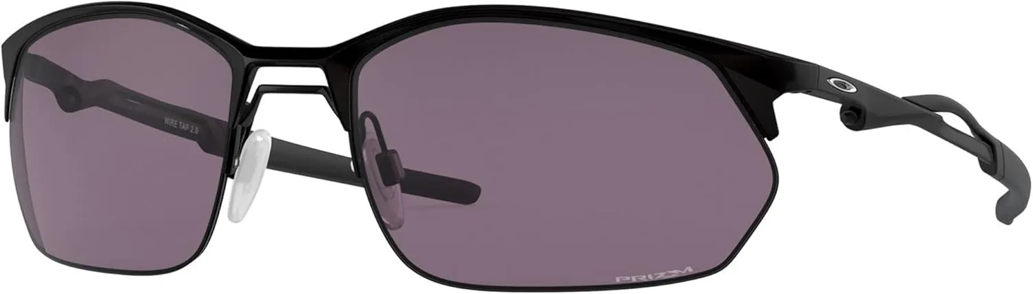 Oakley Men's Oo4145 Wire Tap 2.0 Rectangular Sunglasses