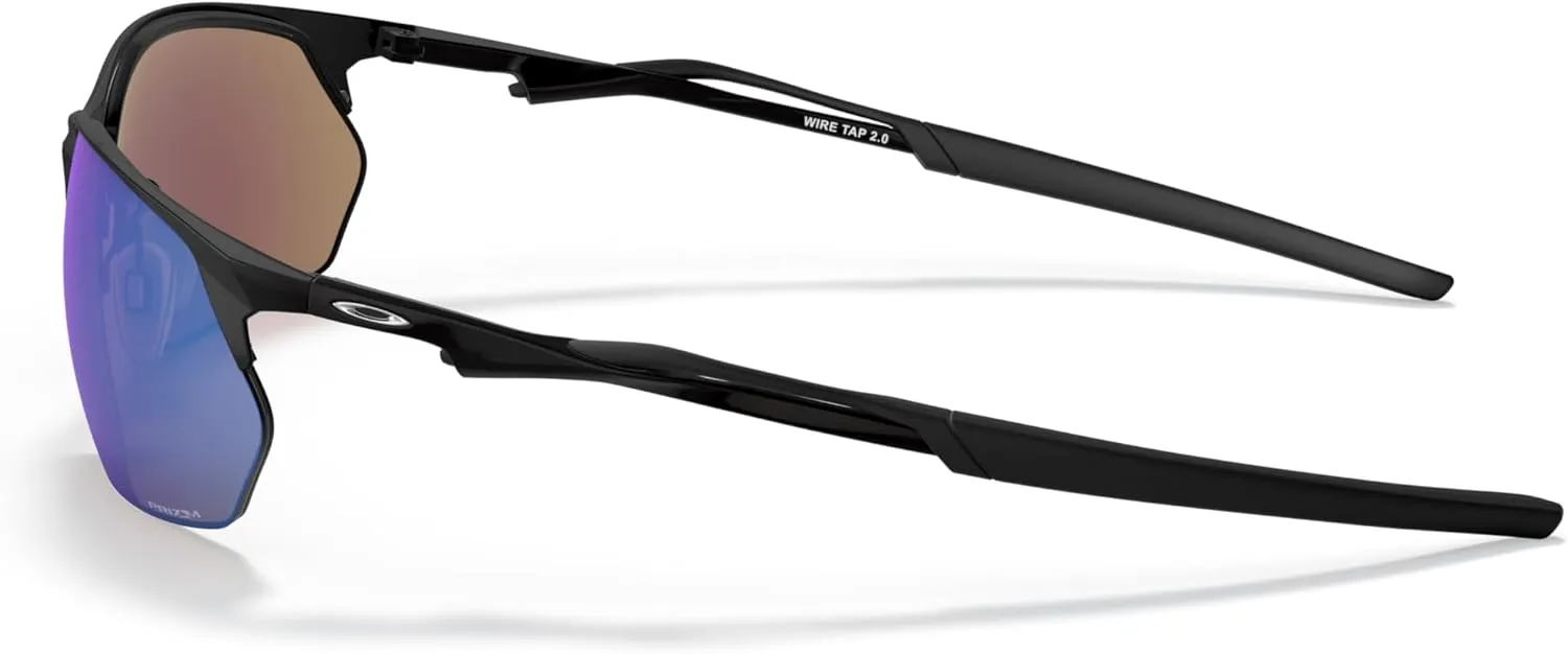 Oakley Men's Oo4145 Wire Tap 2.0 Rectangular Sunglasses