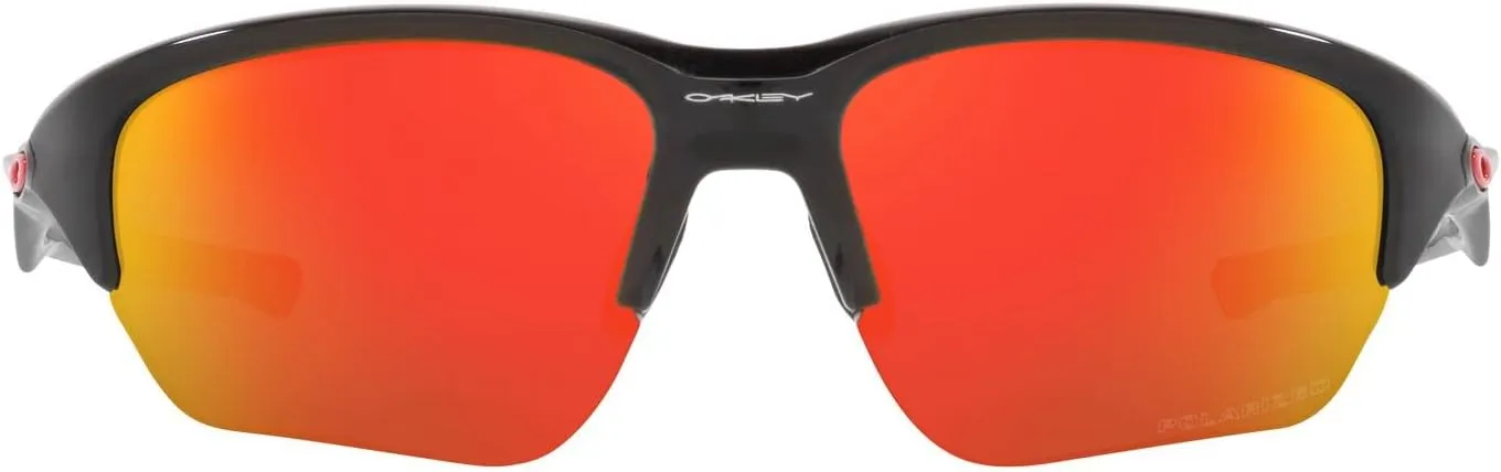 Oakley Men's OO9363 Flak Beta Polarized Rectangular Sunglasses, Polished Black, 64 mm