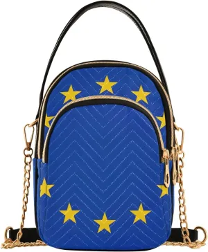 ODAWA rance Flag Small Crossbody Bags for Women Trendy, Triple Compartment Phone Crossbody Bags for Women