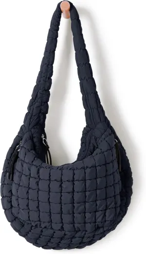 ODODOS Quilted Carryall Tote Bag for Women Crossbody Large Hobo Lightweight Padding Shoulder Bag