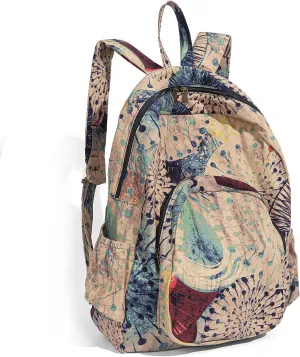 OPQRSTU Women Hippie Hand Bag Large Capacity Bohemian Bag Portable Tourist Fashion Backpacks (Khaki)