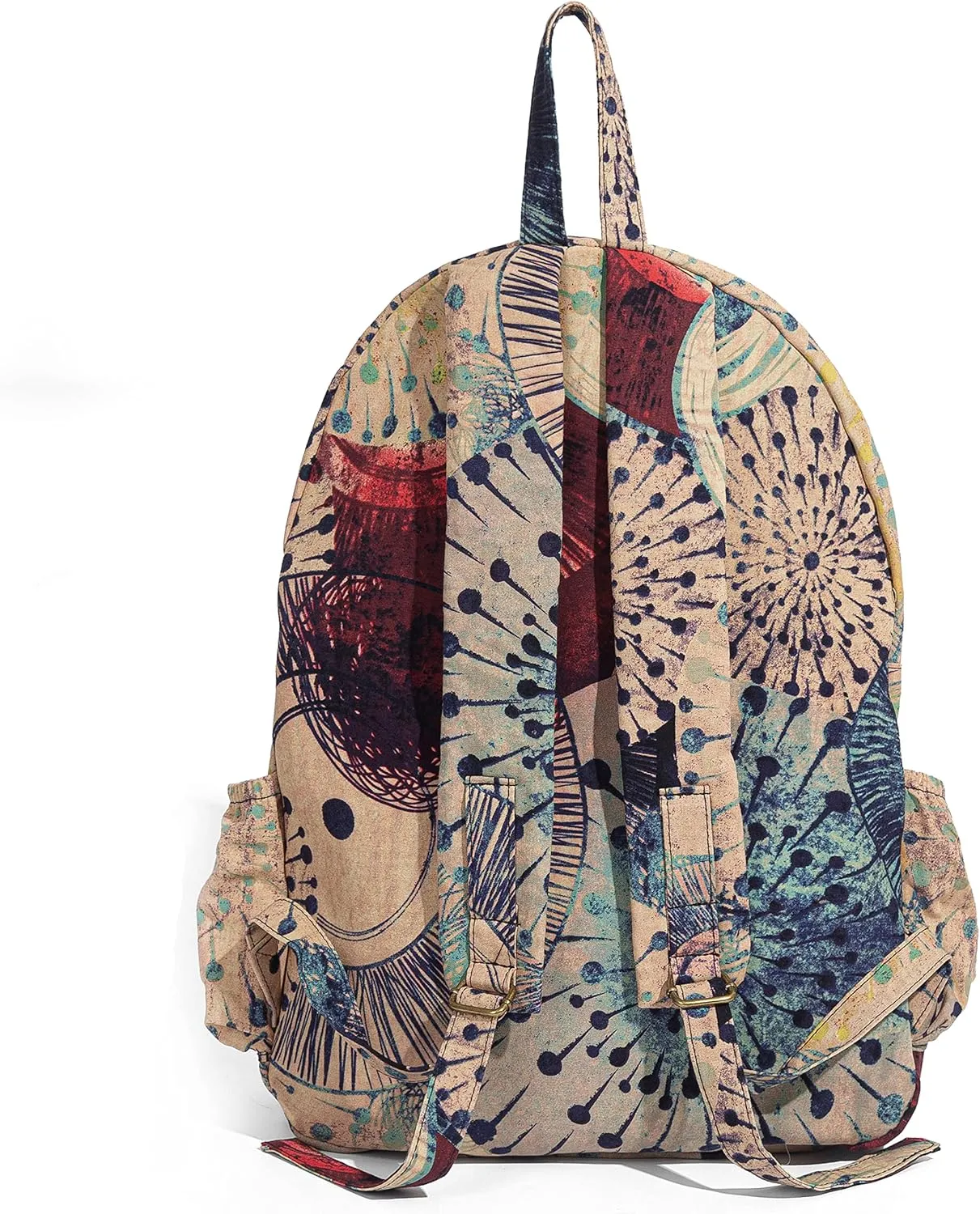 OPQRSTU Women Hippie Hand Bag Large Capacity Bohemian Bag Portable Tourist Fashion Backpacks (Khaki)