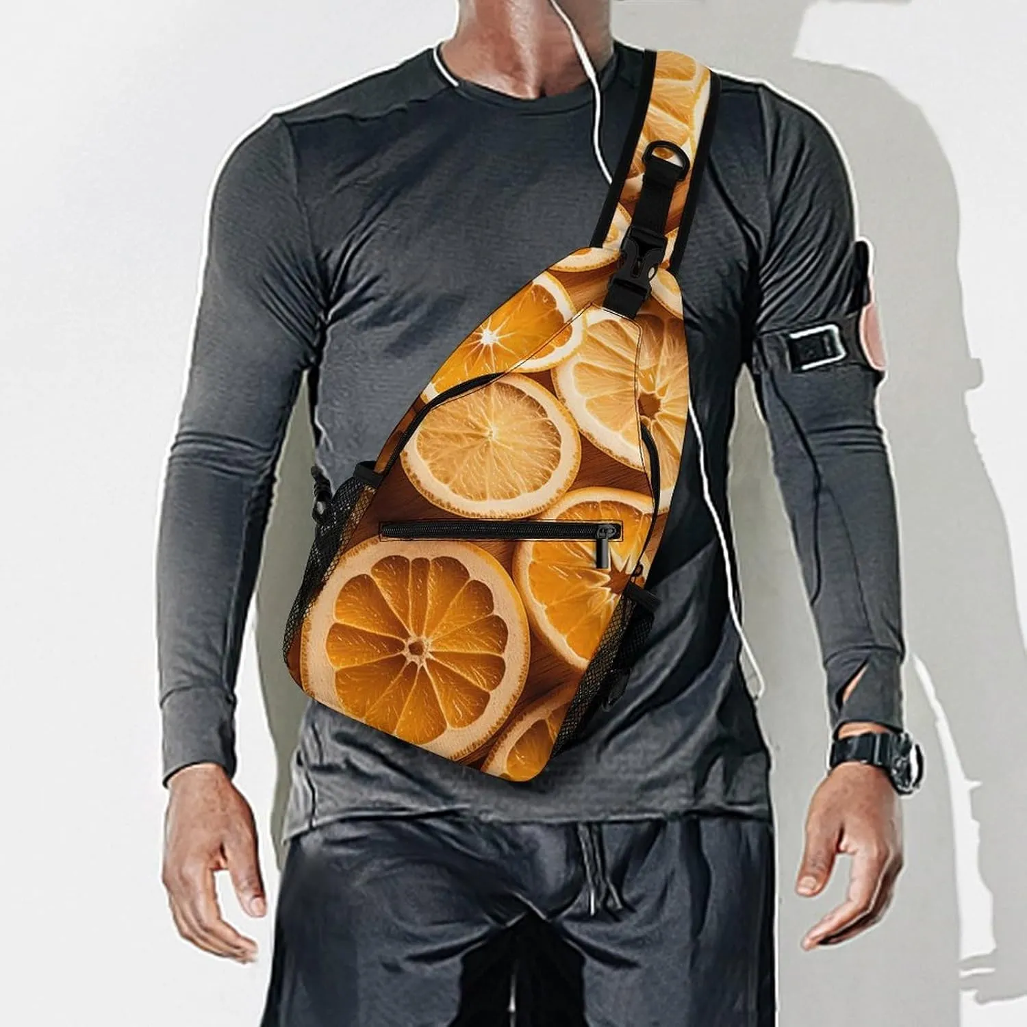 Orange Slices Sling Bag Crossbody Bags Cross Body Bag Fanny Packs Chest Bags Sling Purses for Travel