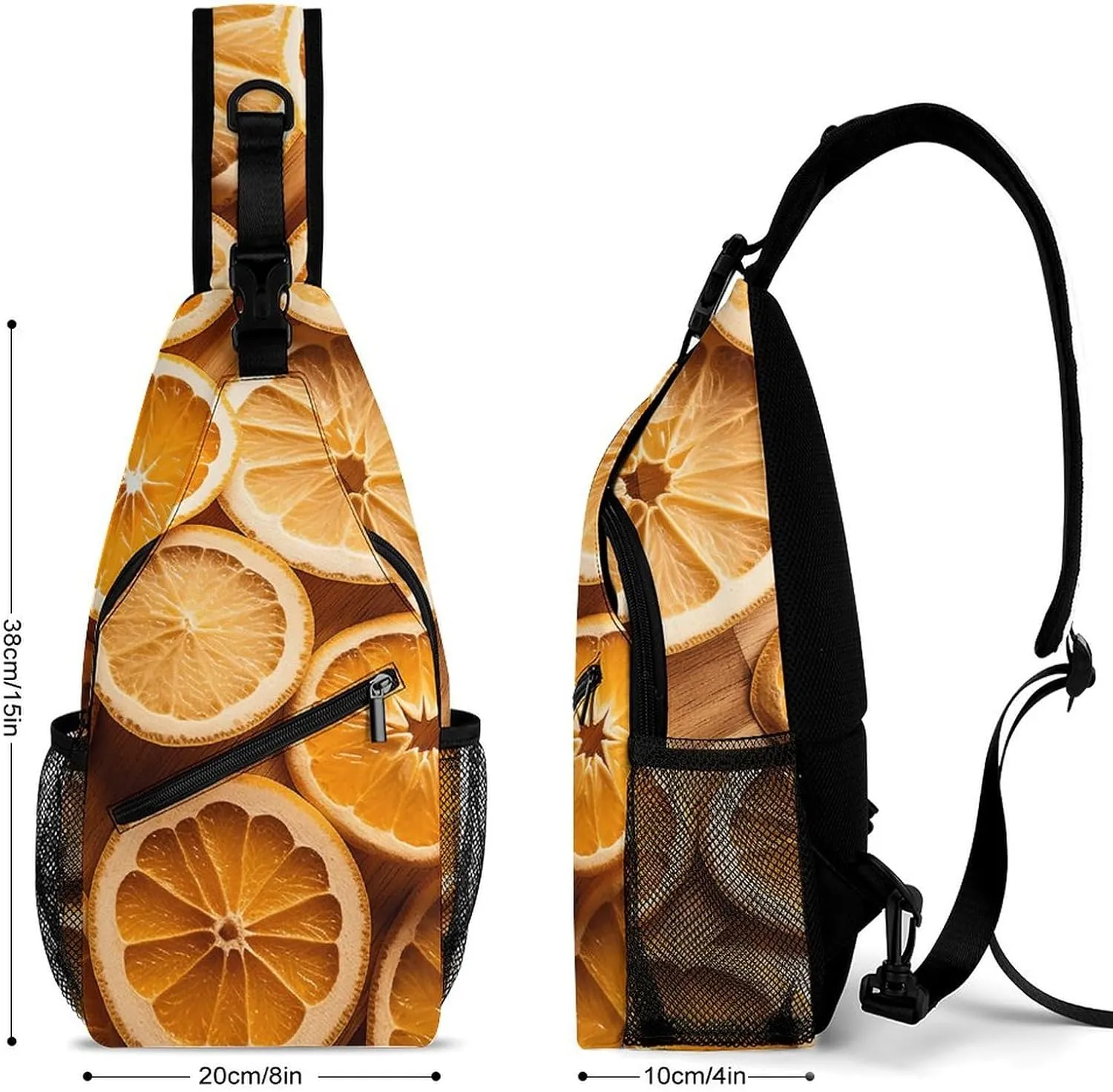 Orange Slices Sling Bag Crossbody Bags Cross Body Bag Fanny Packs Chest Bags Sling Purses for Travel