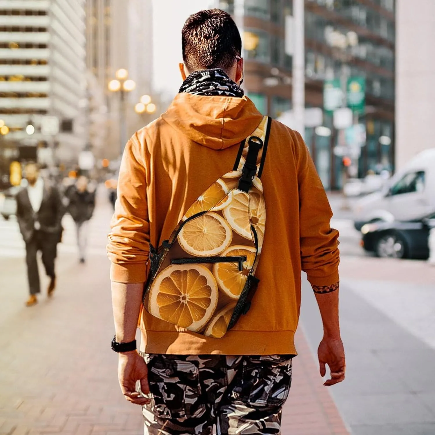Orange Slices Sling Bag Crossbody Bags Cross Body Bag Fanny Packs Chest Bags Sling Purses for Travel