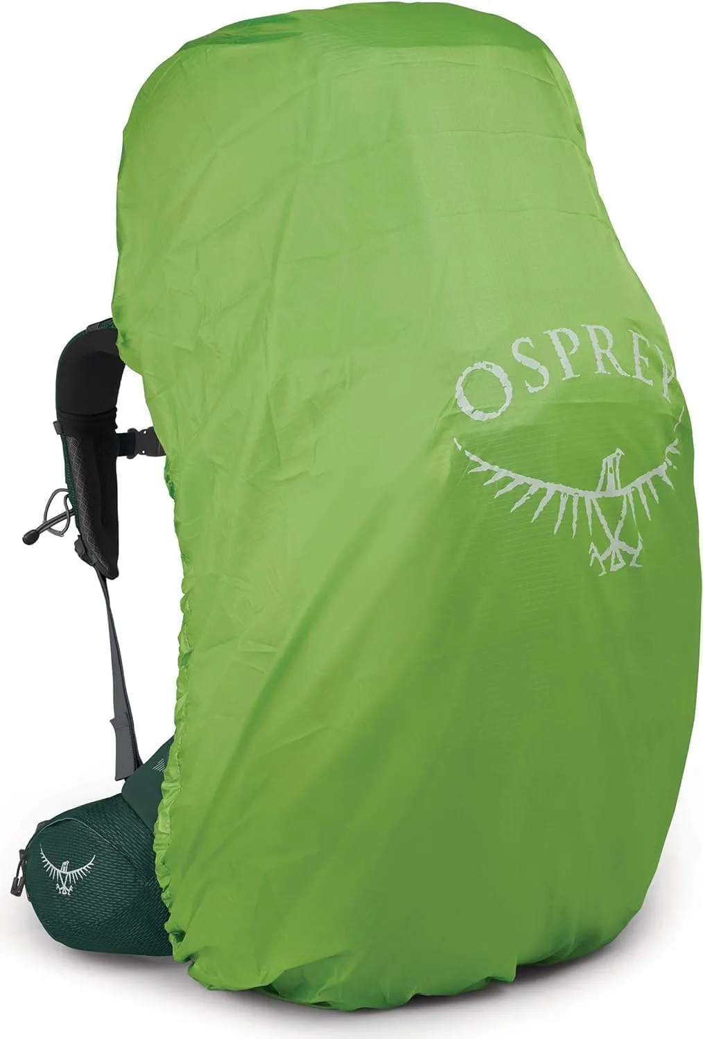 Osprey Aether Plus 100L Men's Backpacking Backpack, Axo Green, S/M