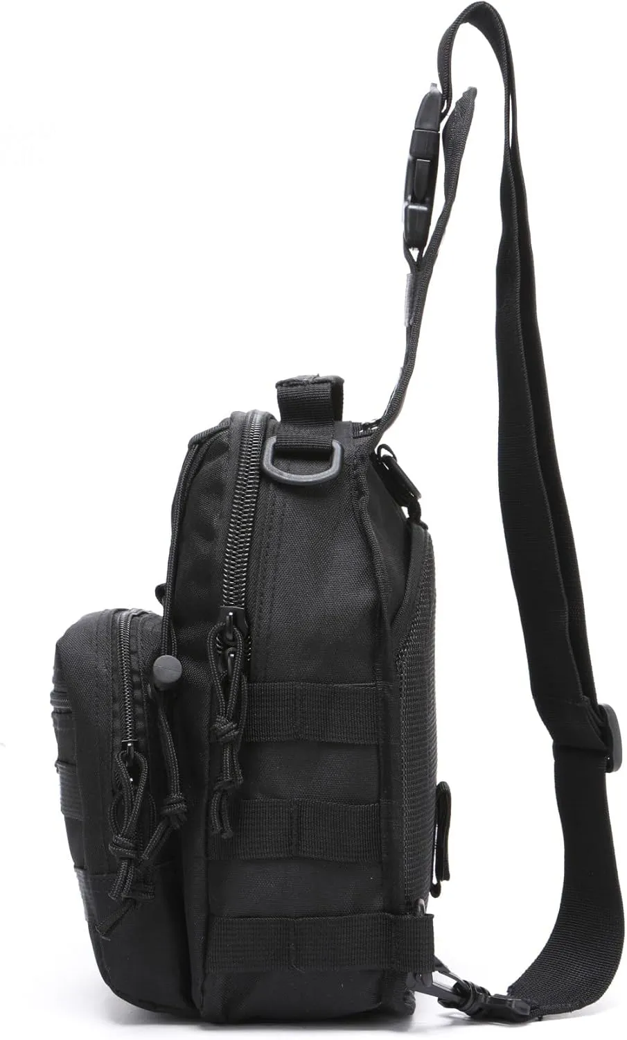 Outdoor Tactical Bag Backpack Military Sport Bag Pack Sling Shoulder Bags for Everyday and Outdoor Adventures (Black)