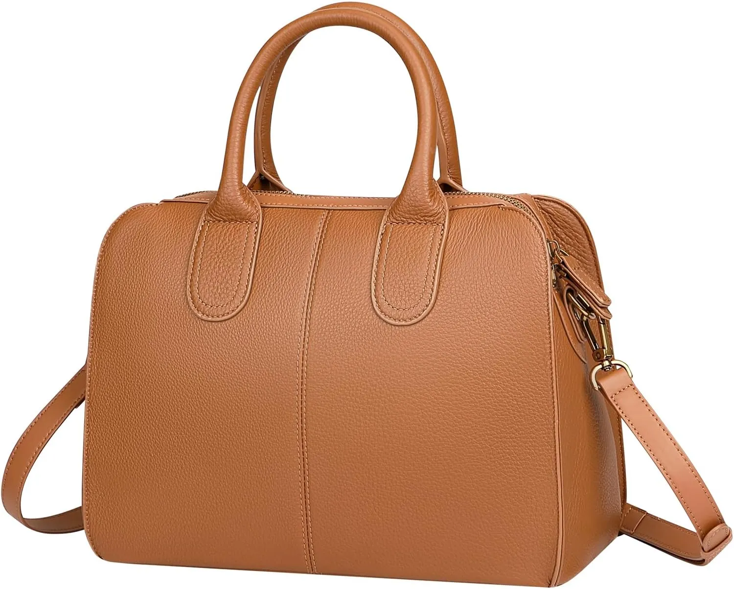 Over Earth Genuine Leather Satchel Handbags for Women Soft Top Handle Shoulder Bags Casual Crossbody Purses