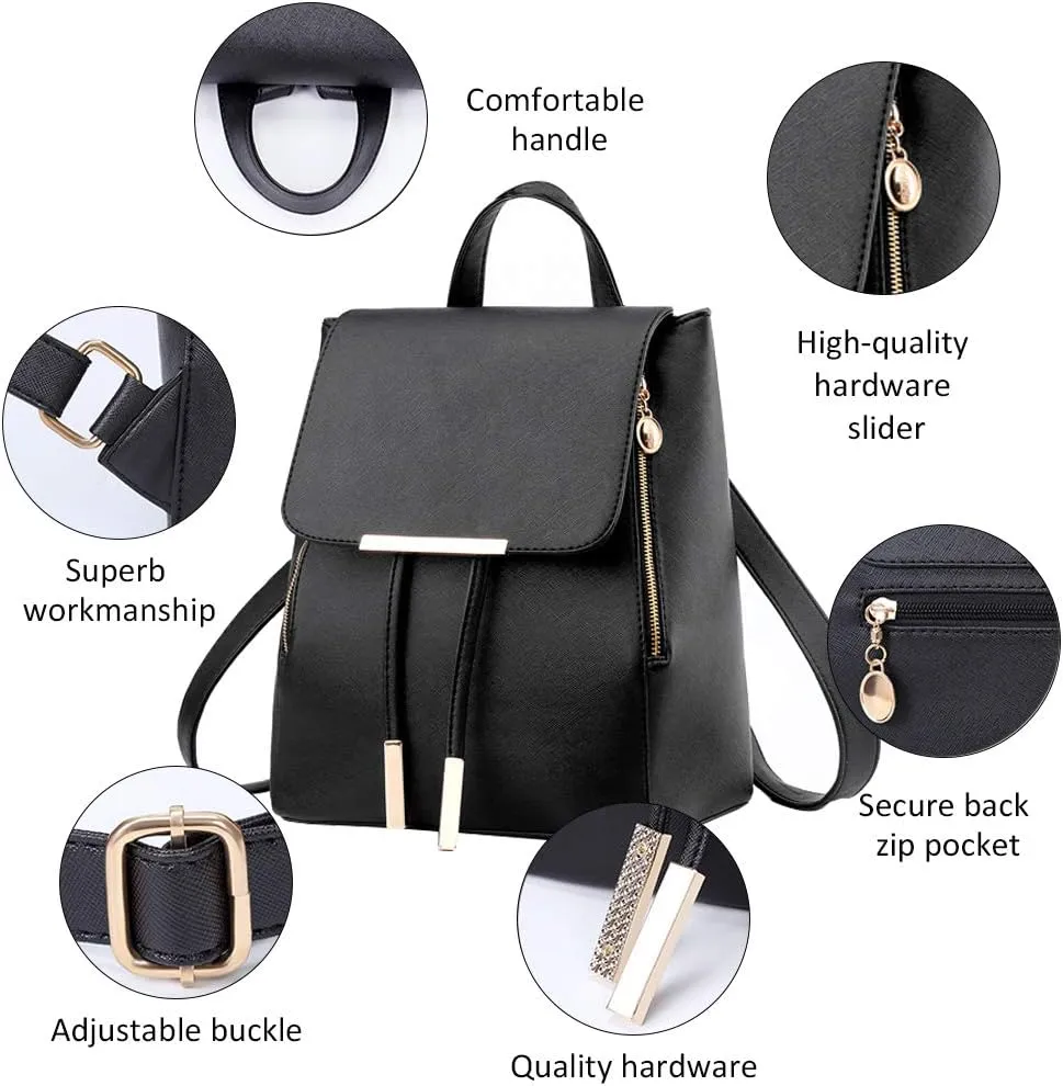 Pahajim Womens Fashion Travel Backpack Mini Purses Bag Cute Rucksack Multipurpose Shoulder Bag