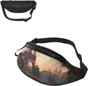 Paris Nature Scenery Fanny Pack for Women Men Waist Bag Waterproof Belt Bag with Adjustable Strap