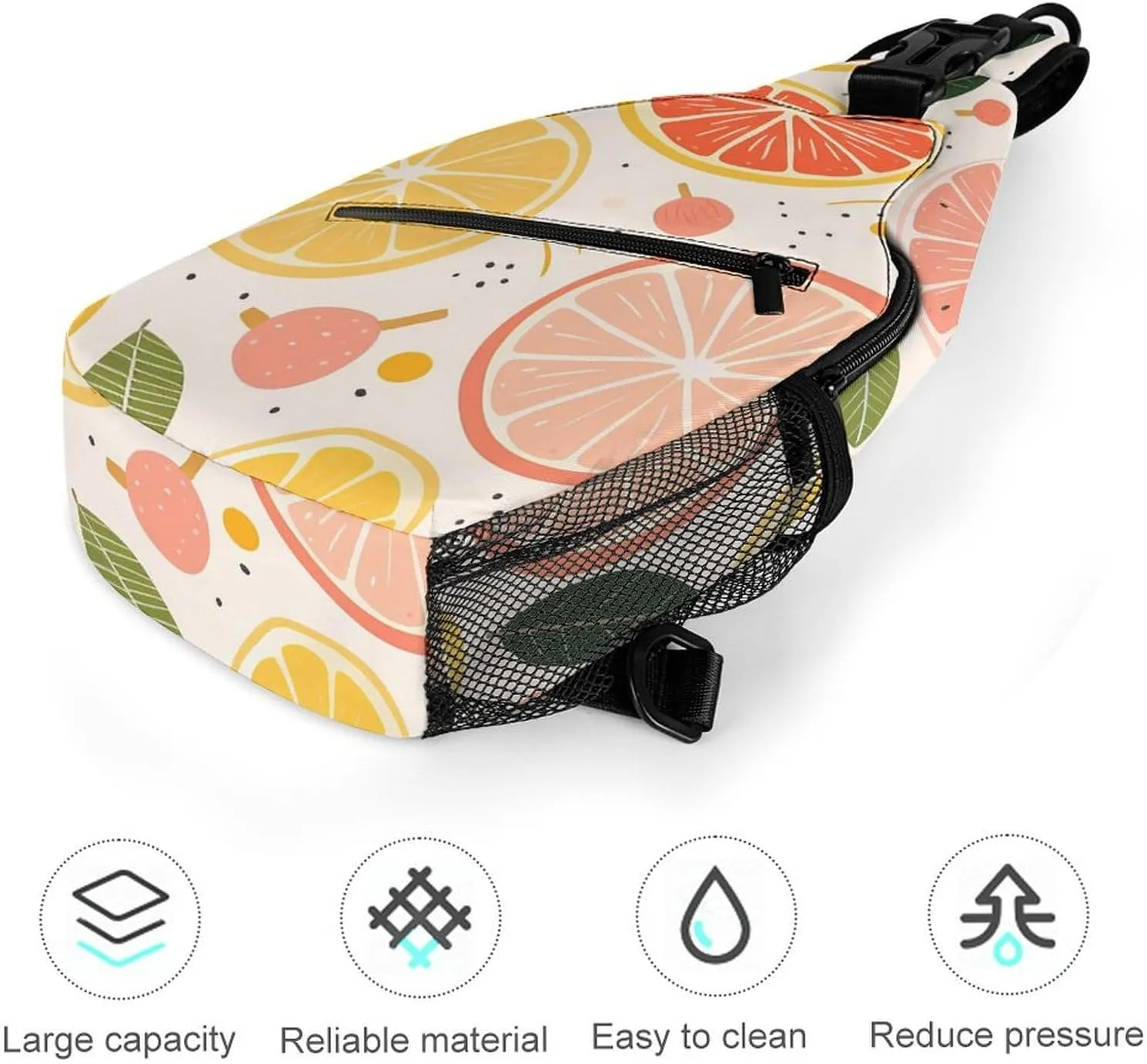 Pastel Color Smiley Face Sling Bag Crossbody Bags Cross Body Bag Fanny Packs Chest Bags Sling Purses for Travel