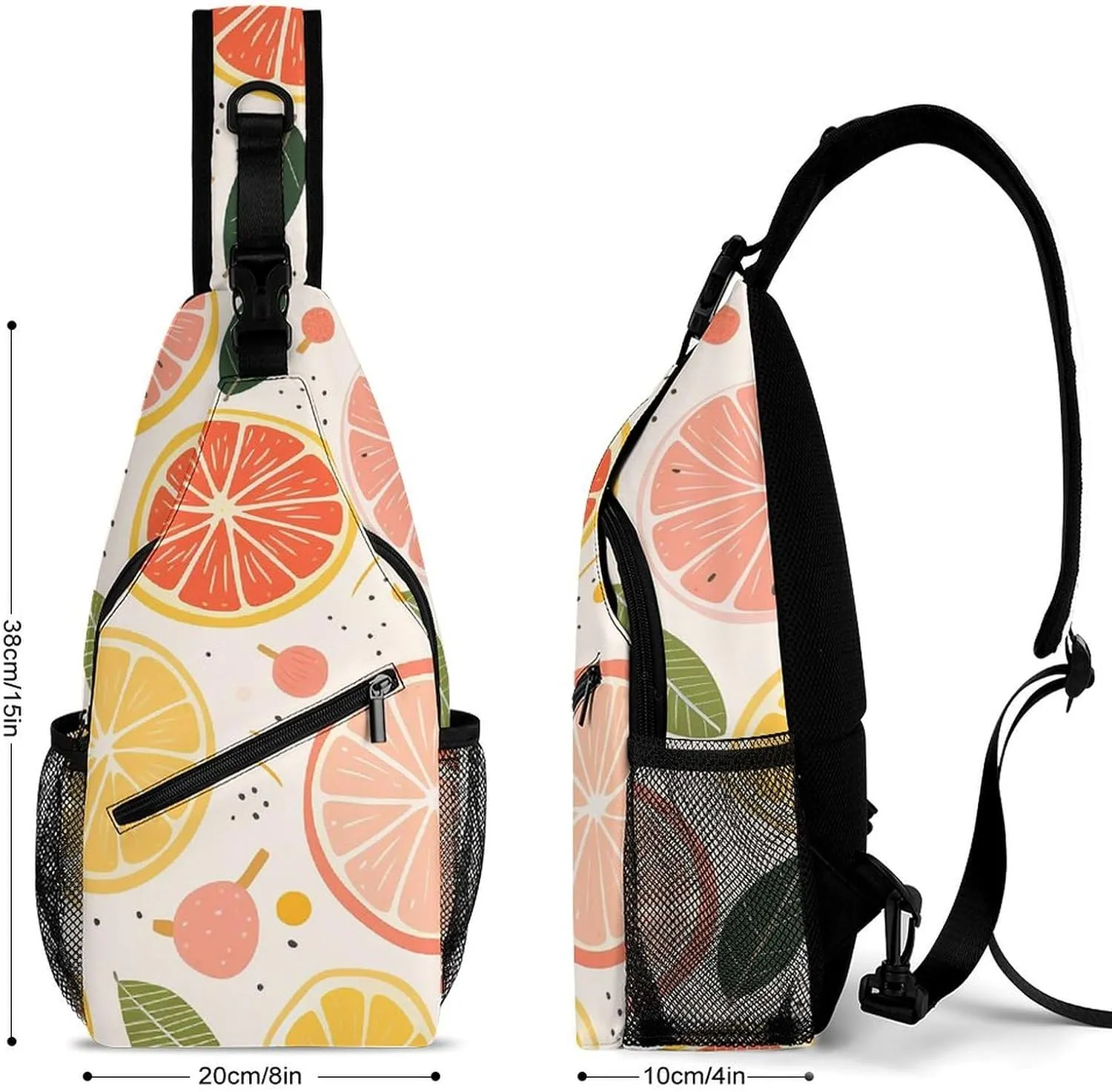 Pastel Color Smiley Face Sling Bag Crossbody Bags Cross Body Bag Fanny Packs Chest Bags Sling Purses for Travel