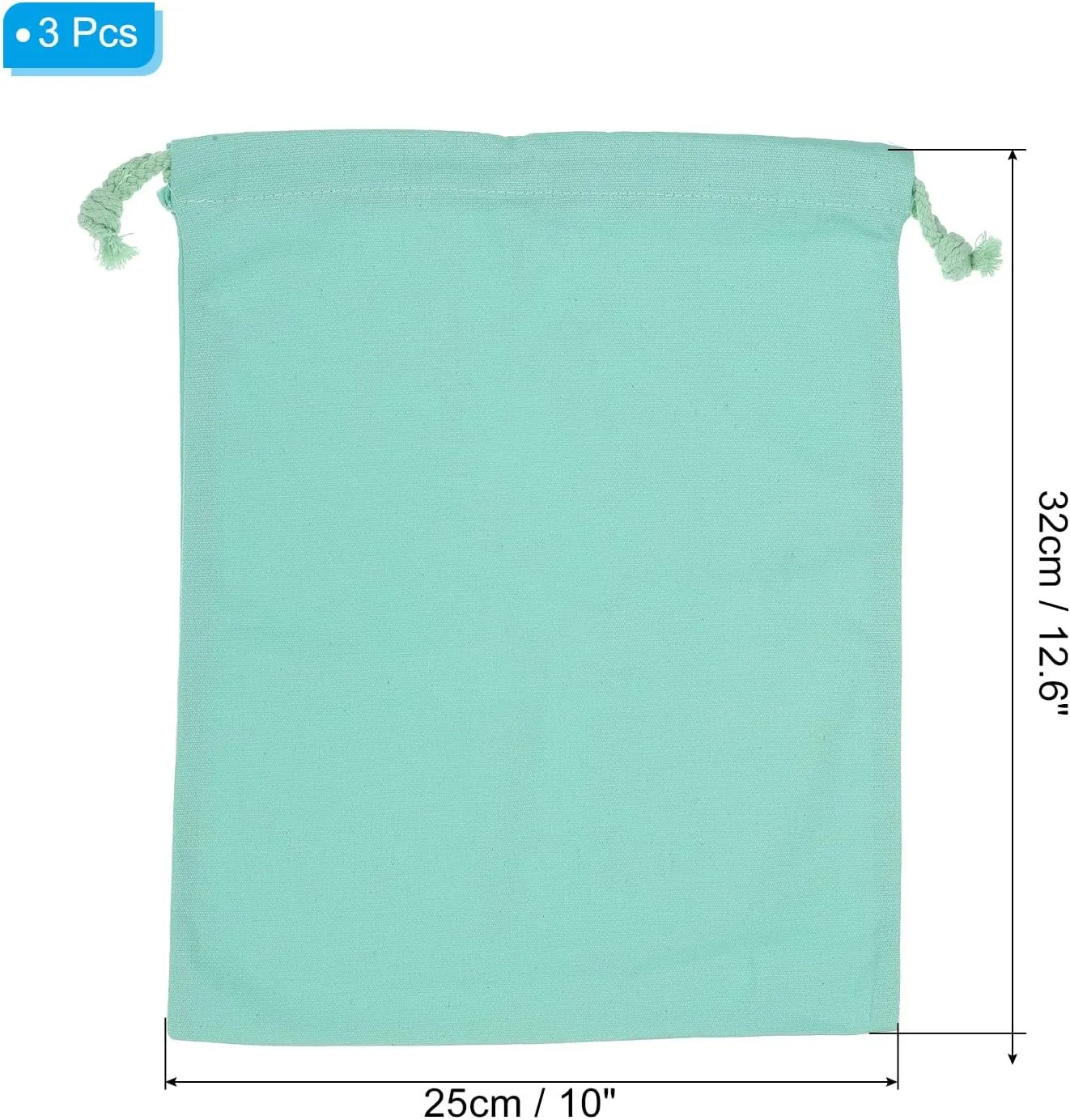 PATIKIL Reusable Drawstring Bags, Multipurpose Cotton Dust Bags, Luggage Organizer, Travel Essentials Storage Pouch