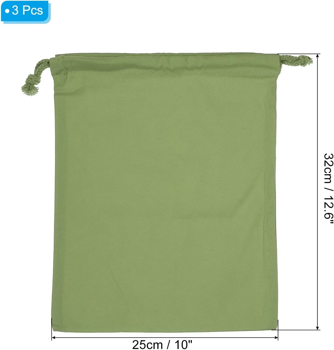 PATIKIL Reusable Drawstring Bags, Multipurpose Cotton Dust Bags, Luggage Organizer, Travel Essentials Storage Pouch