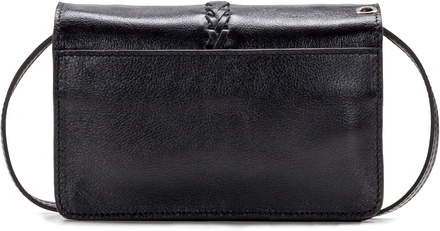 Patricia Nash Leather Crossbody Bag - Bianco Crossbody Organizer, 100% Full Grain Leather Crossbody Purse for Women