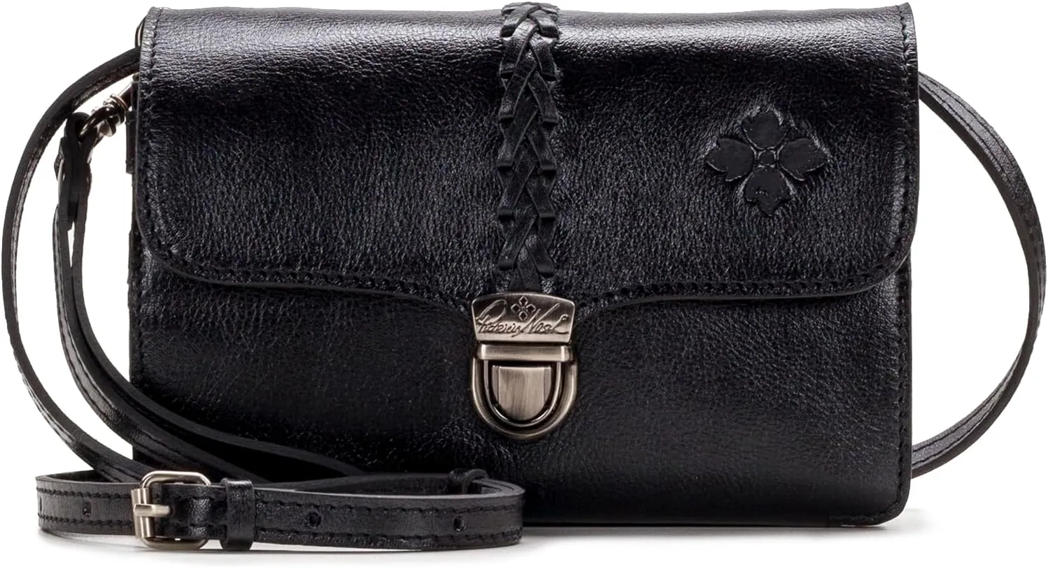 Patricia Nash Leather Crossbody Bag - Bianco Crossbody Organizer, 100% Full Grain Leather Crossbody Purse for Women