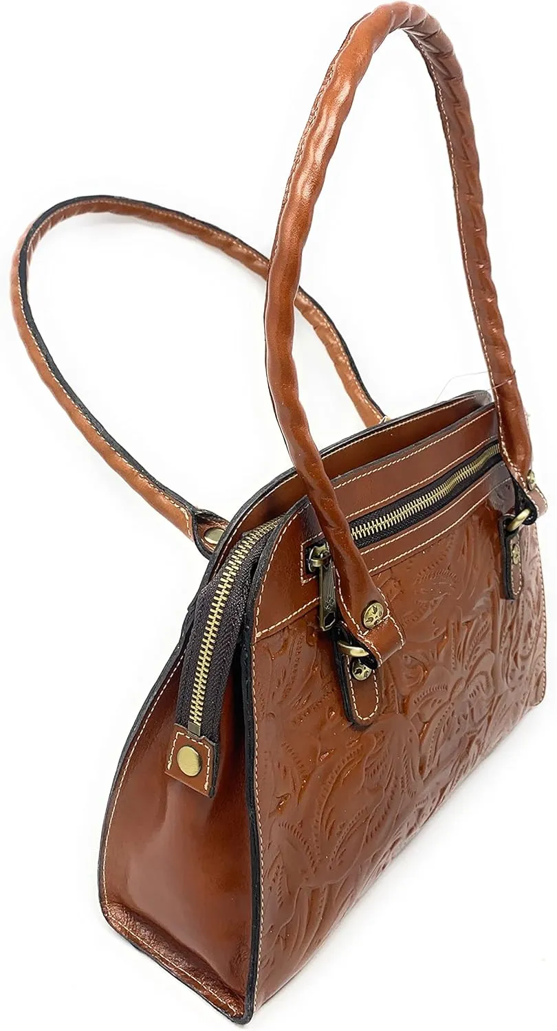 Patricia Nash Tooled Leather Calvi Satchel, Florence