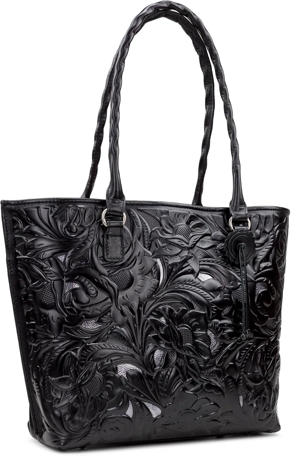 Patricia Nash Womens Tote Purse - Adeline Full Grain Leather Tote Bag