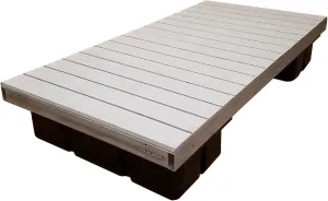 Patriot Docks 4'x8' Floating Dock Kit Section with Aluminum Decking