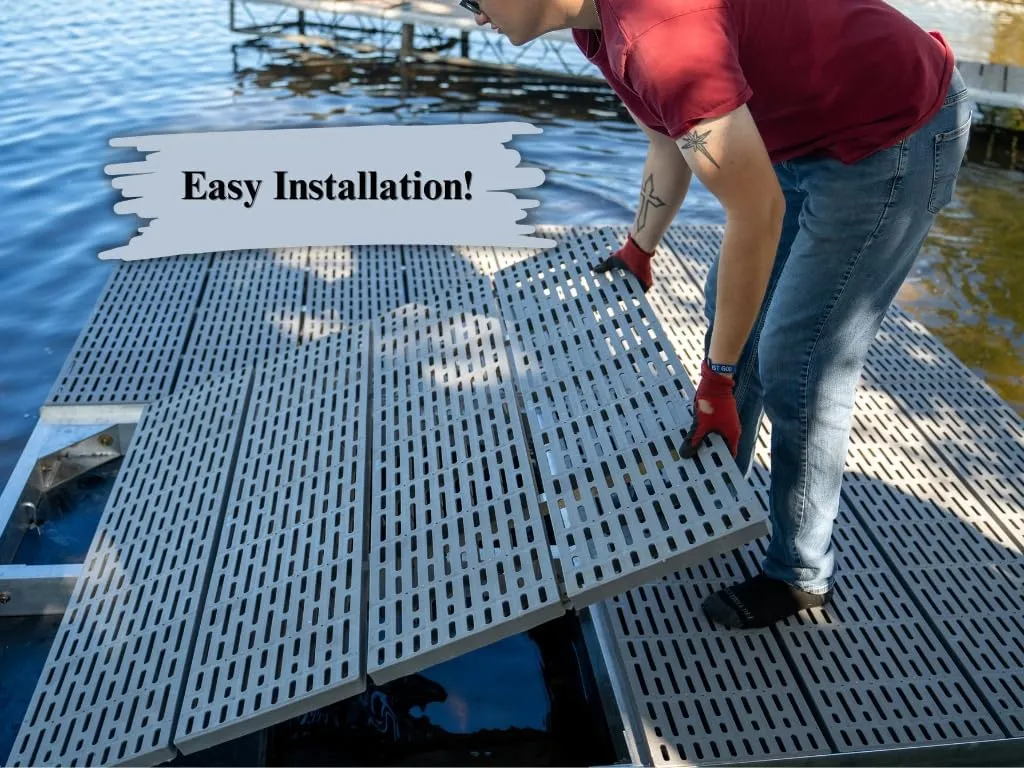 Patriot Docks 5.5'x8' Extra Wide Straight Floating Platform Section