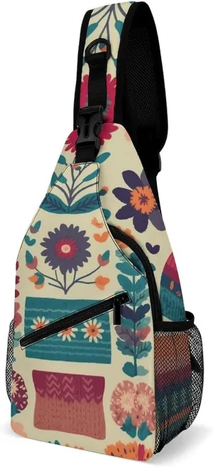Peach And Dark Beige Sling Bag Crossbody Bags Cross Body Bag Fanny Packs Chest Bags Sling Purses for Travel