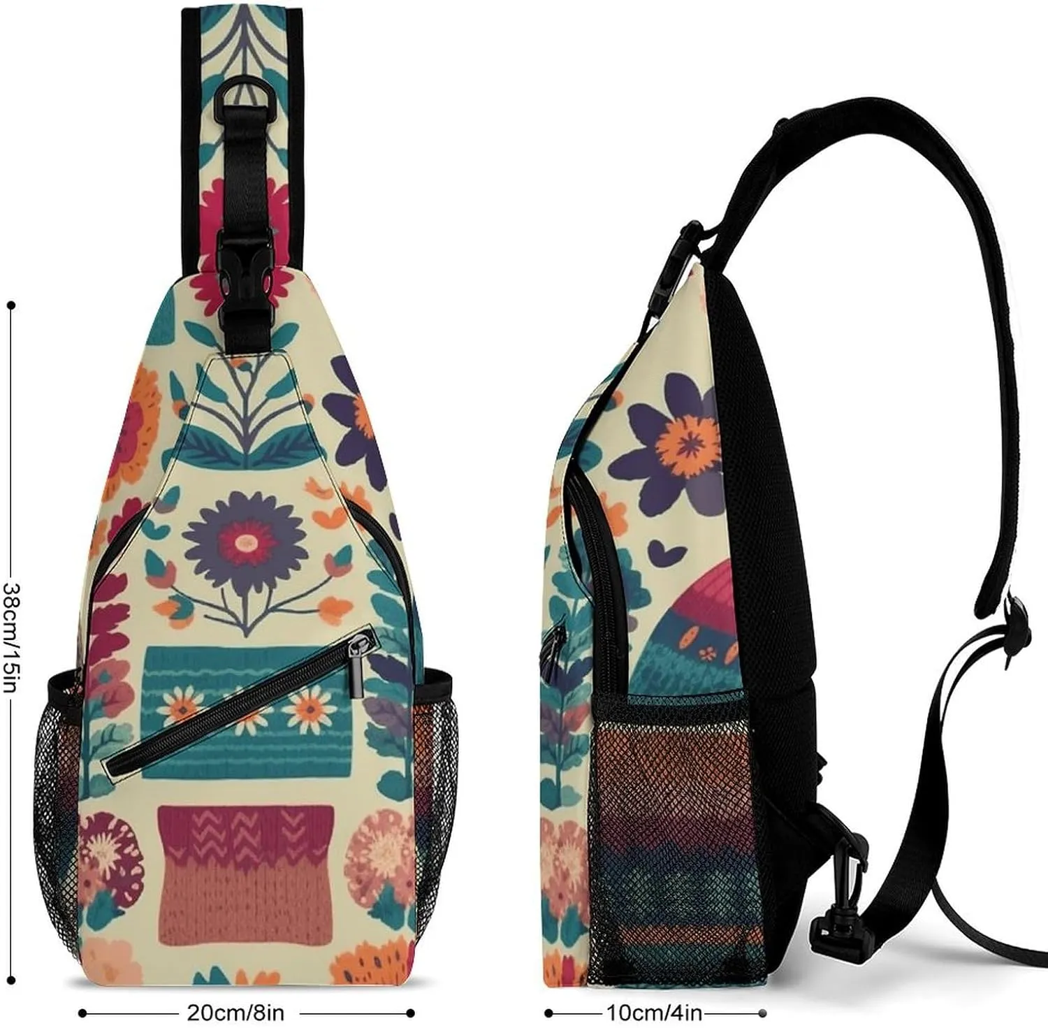 Peach And Dark Beige Sling Bag Crossbody Bags Cross Body Bag Fanny Packs Chest Bags Sling Purses for Travel