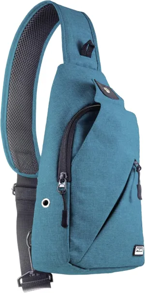 Peak Gear Travel Sling Bag. Compact Crossbody Bag | Lighter and Smaller than a Backpack | Lifetime Lost & Found ID Tag