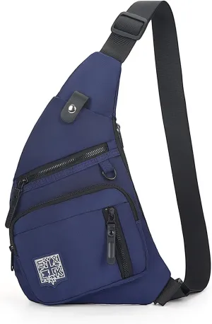 Peicees Small Sling Bag For Men Women Crossbody Man Purse Anti Theft Chest Bag For Travel Lightweight Shoulder Bag