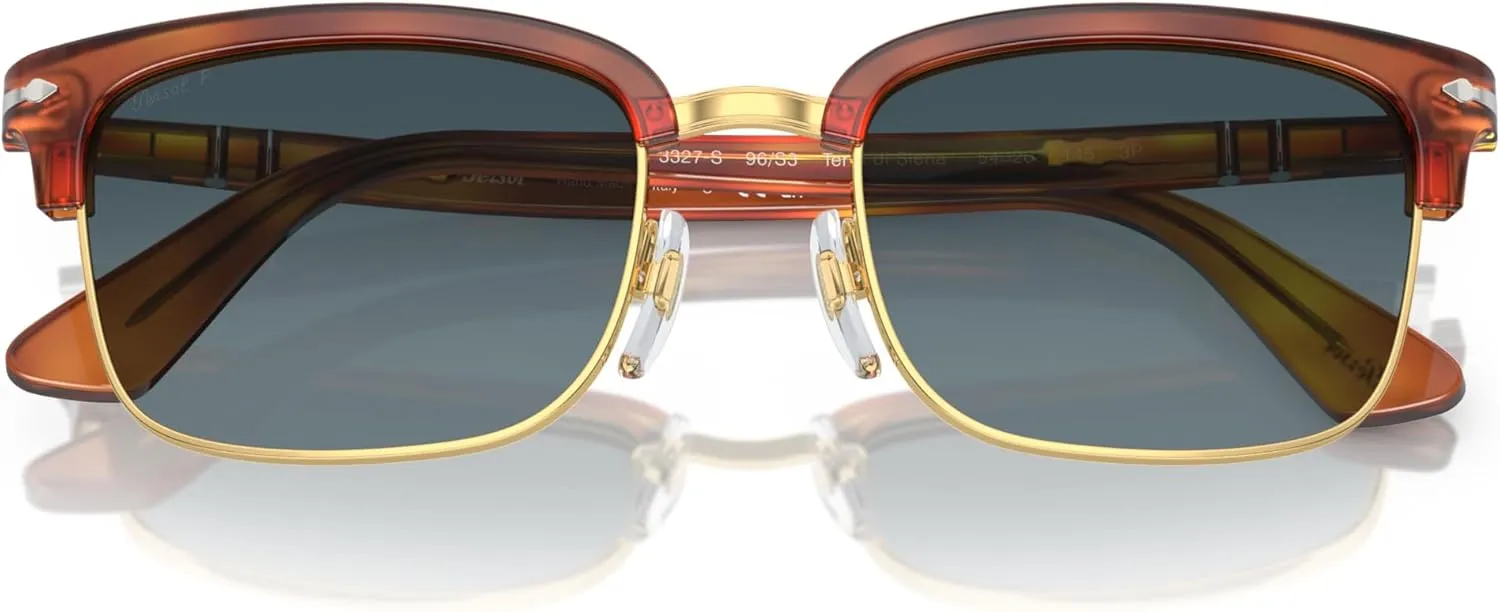 Persol Men's Po3327s Rectangular Sunglasses