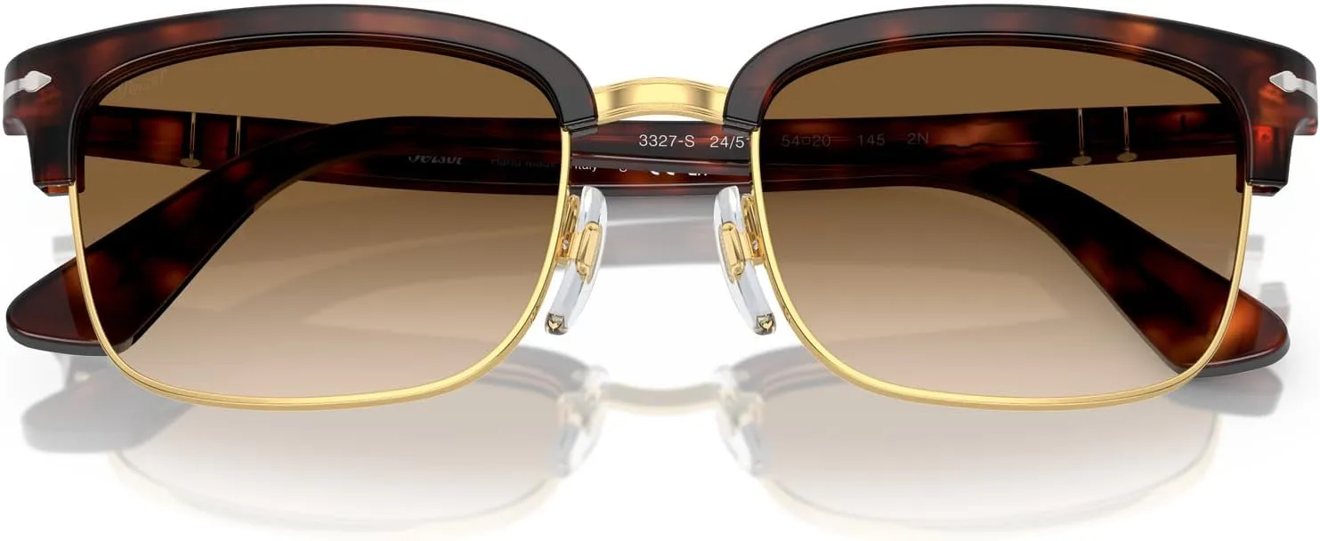 Persol Men's Po3327s Rectangular Sunglasses
