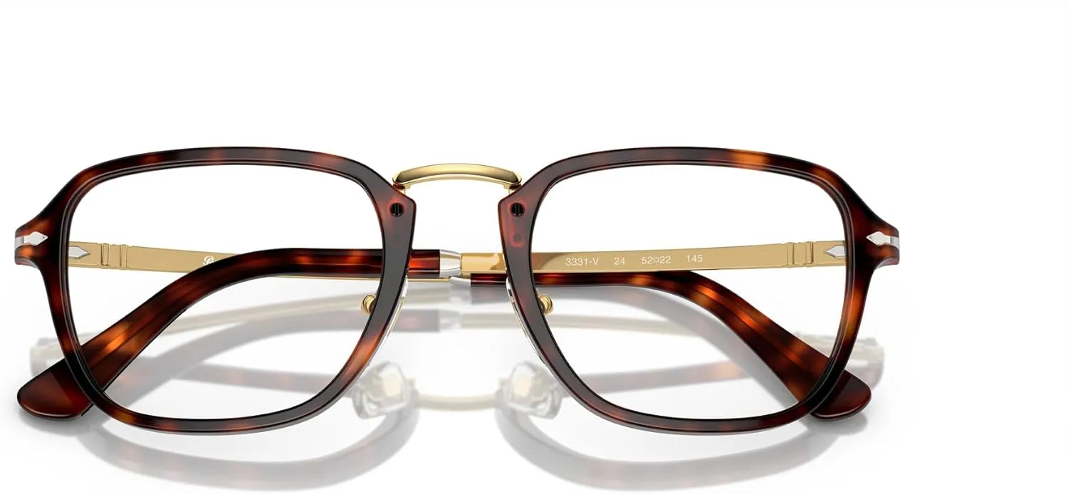 Persol Men's Po3331v Rectangular Prescription Eyewear Frames