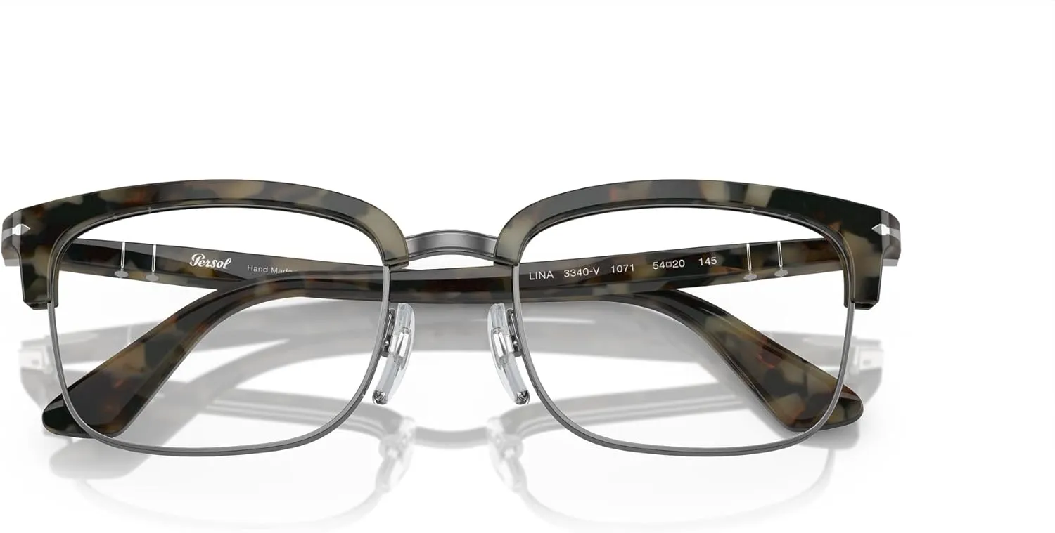 Persol Men's Po3340v Lina Rectangular Prescription Eyewear Frames
