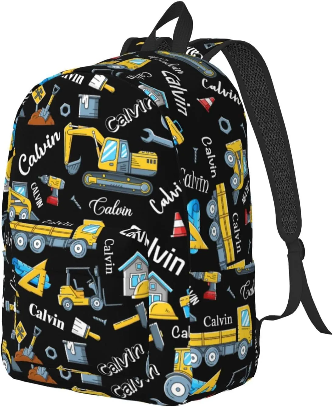 Personalized Backpack| Custom Name Backpacks For Her/Him For Work,Weekend Getaway,Traveling,Hiking,Camping |Funny Vehicle Pattern Backpack (A - style 3)