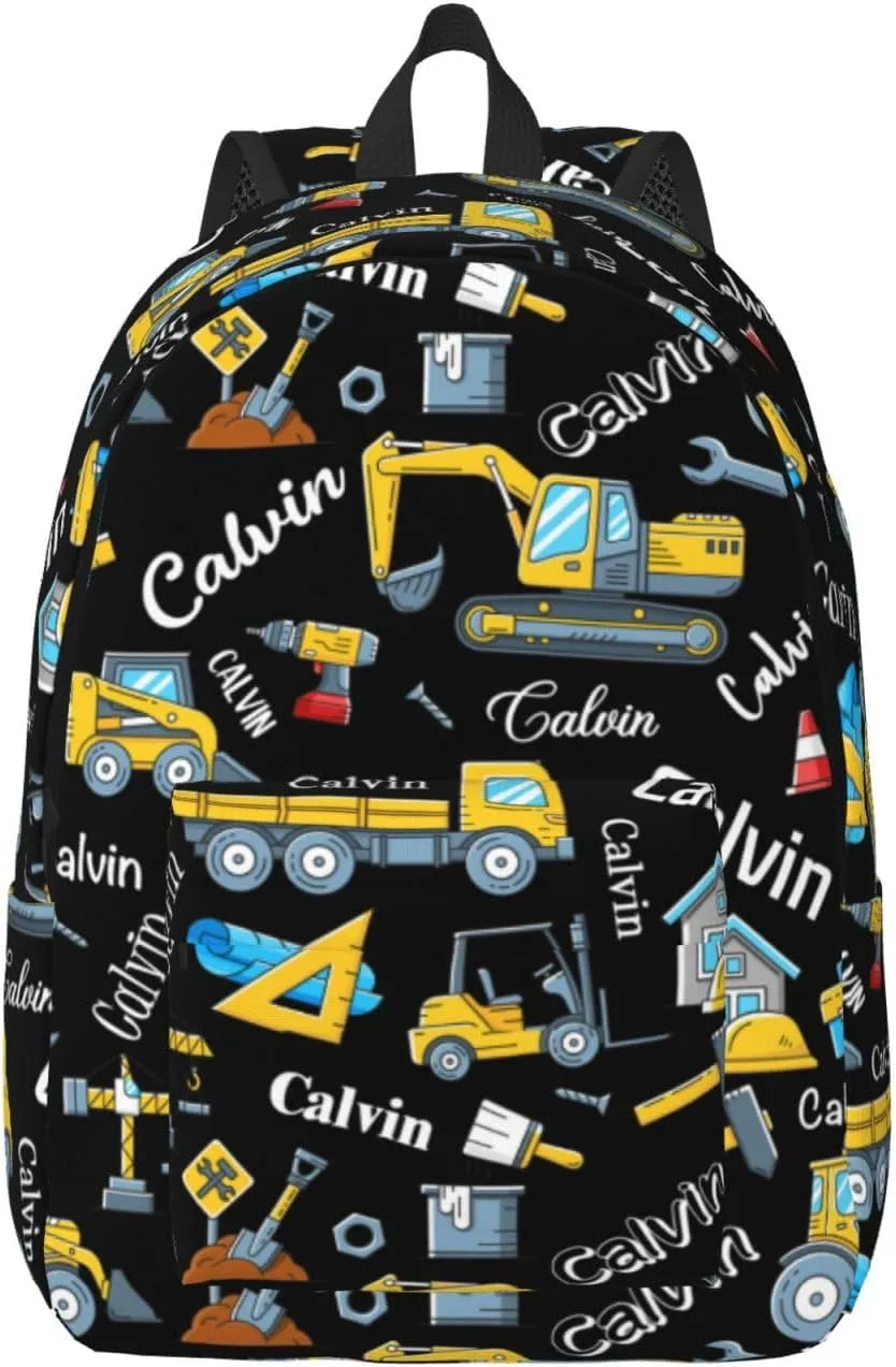 Personalized Backpack| Custom Name Backpacks For Her/Him For Work,Weekend Getaway,Traveling,Hiking,Camping |Funny Vehicle Pattern Backpack (A - style 3)