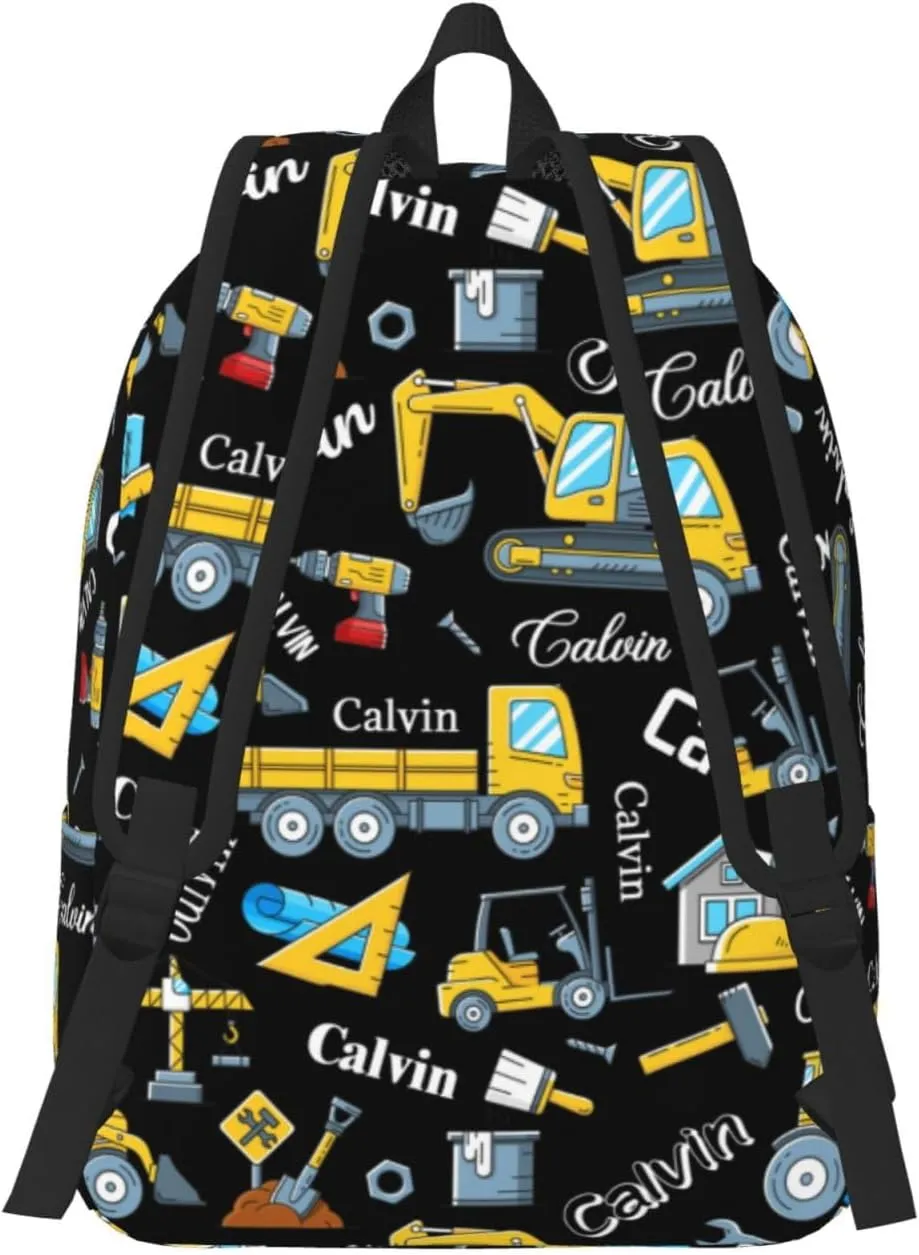 Personalized Backpack| Custom Name Backpacks For Her/Him For Work,Weekend Getaway,Traveling,Hiking,Camping |Funny Vehicle Pattern Backpack (A - style 3)