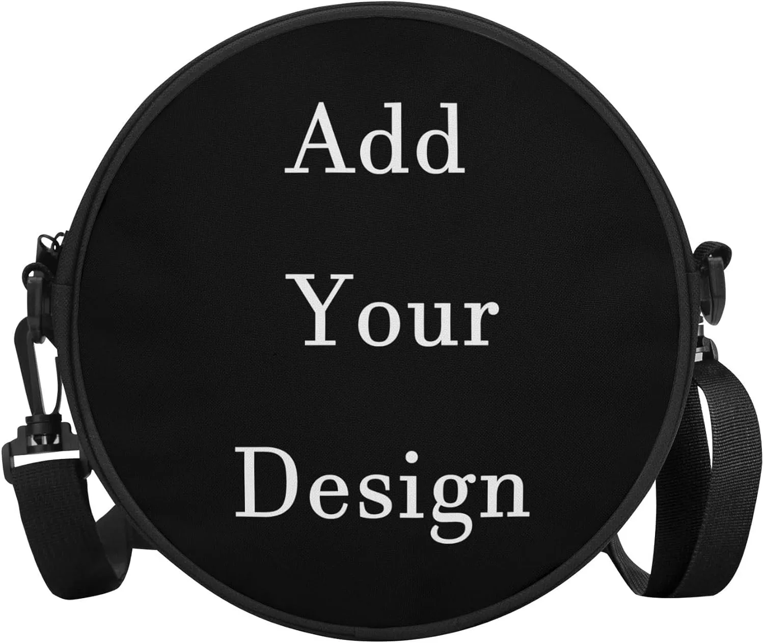 Personalized Round Crossbody Bag Polynesian Portable Crossbody Bag - Custom Crossbody Bag Pattern Logo Photo Text